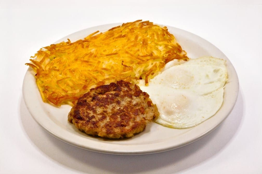 Sausage Patty + 2 Eggs.