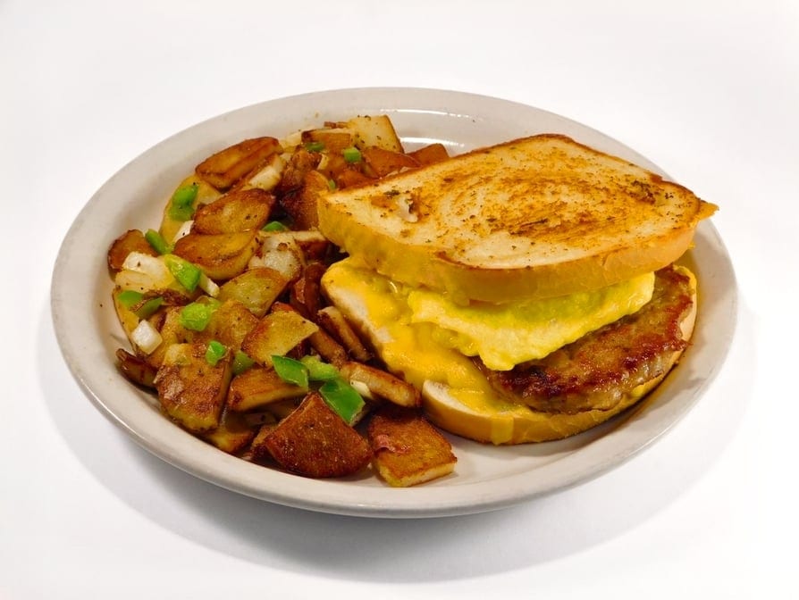 Sausage Breakfast Sandwich.