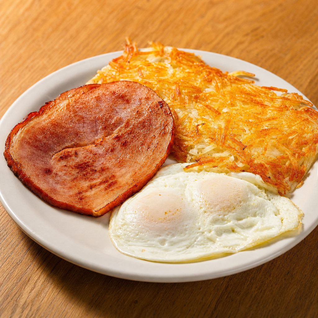 Ham + 2 Eggs.