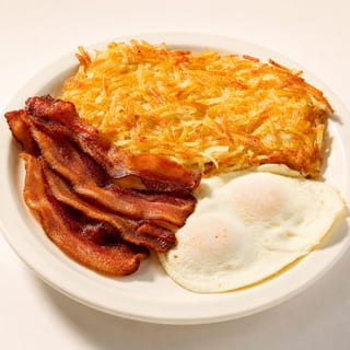 4 Bacon Strips + 2 Eggs
